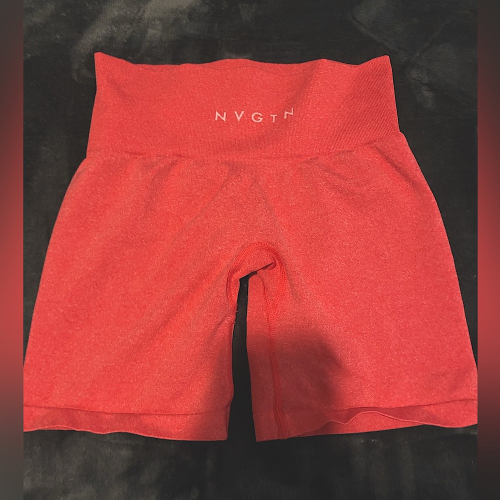 NVGTN candy apple red pro shorts